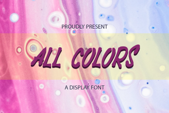 All Colors: A Versatile Brushed Font for Modern Design