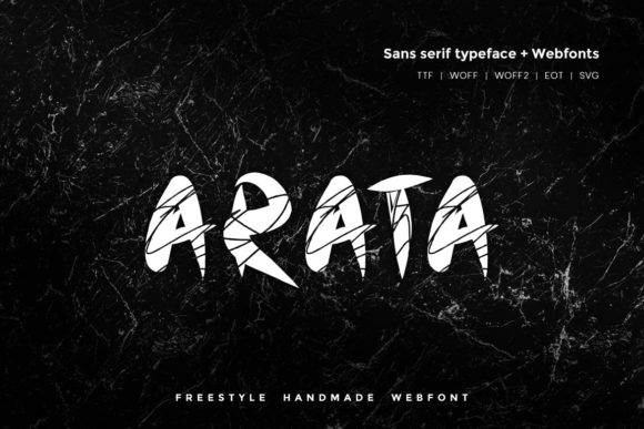 Arata: A Unique Display Font for Modern Branding and Creative Projects