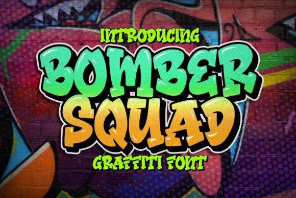 Bomber Squad: A Fun and Colorful Display Font for Dynamic Designs