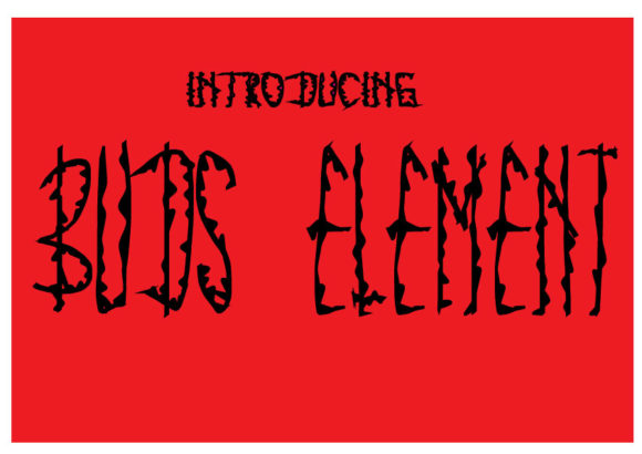 Buds Element: A Versatile Display Font for Creative Projects