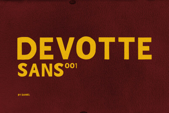 Devotte: A Bold and Chunky Display Font for Creative Freedom