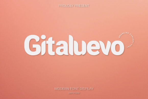 Gitaluevo: A Modern Display Font for Creative Projects