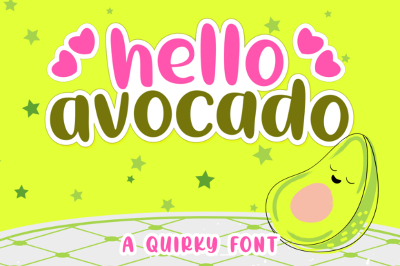 Hello Avocado Font: A Playful Yet Professional Design Choice