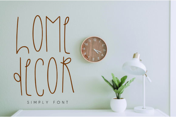 Home Decor: A Stylish Display Font for Creative Projects