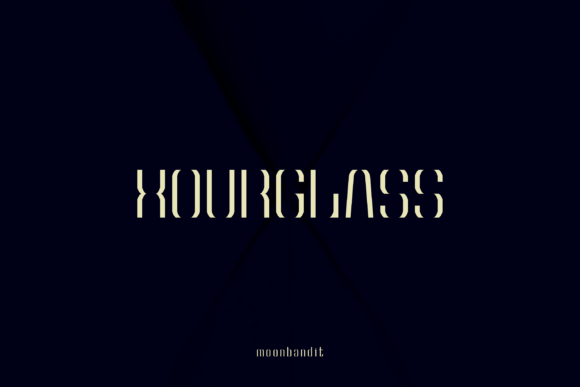 Hourglass Font: A Modern Display Typeface for Bold Creativity