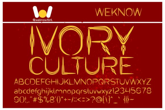 Ivory Culture: A Versatile Display Font for Modern Branding and Creative Projects