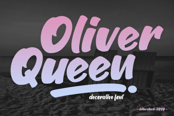 Oliver Queen: A Bold and Brushed Display Font for Modern Branding