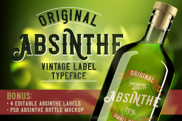 Original Absinthe: A Vintage-Styled Font for Bold Design Statements