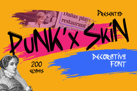 Punkx Skin: A Handcrafted Display Font for Unique Design Projects