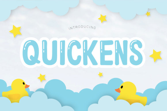 Quickens: A Playful Font for Creative Projects and Branding