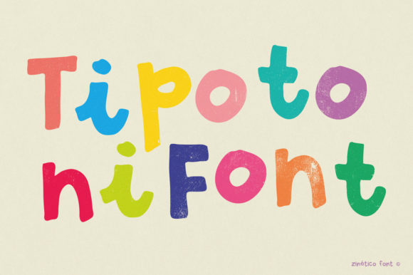 Tipotoni: A Fun and Colorful Display Font for Creative Projects