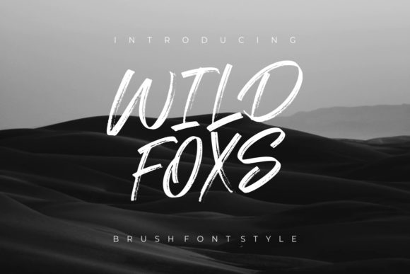 Wild Foxs: A Simple and Neat Brushed Display Font for Creative Freedom